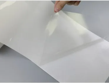 SZJOHNSON Durable materials  Polyethylene PE white film with acrylic self adhesive label/sticker roll