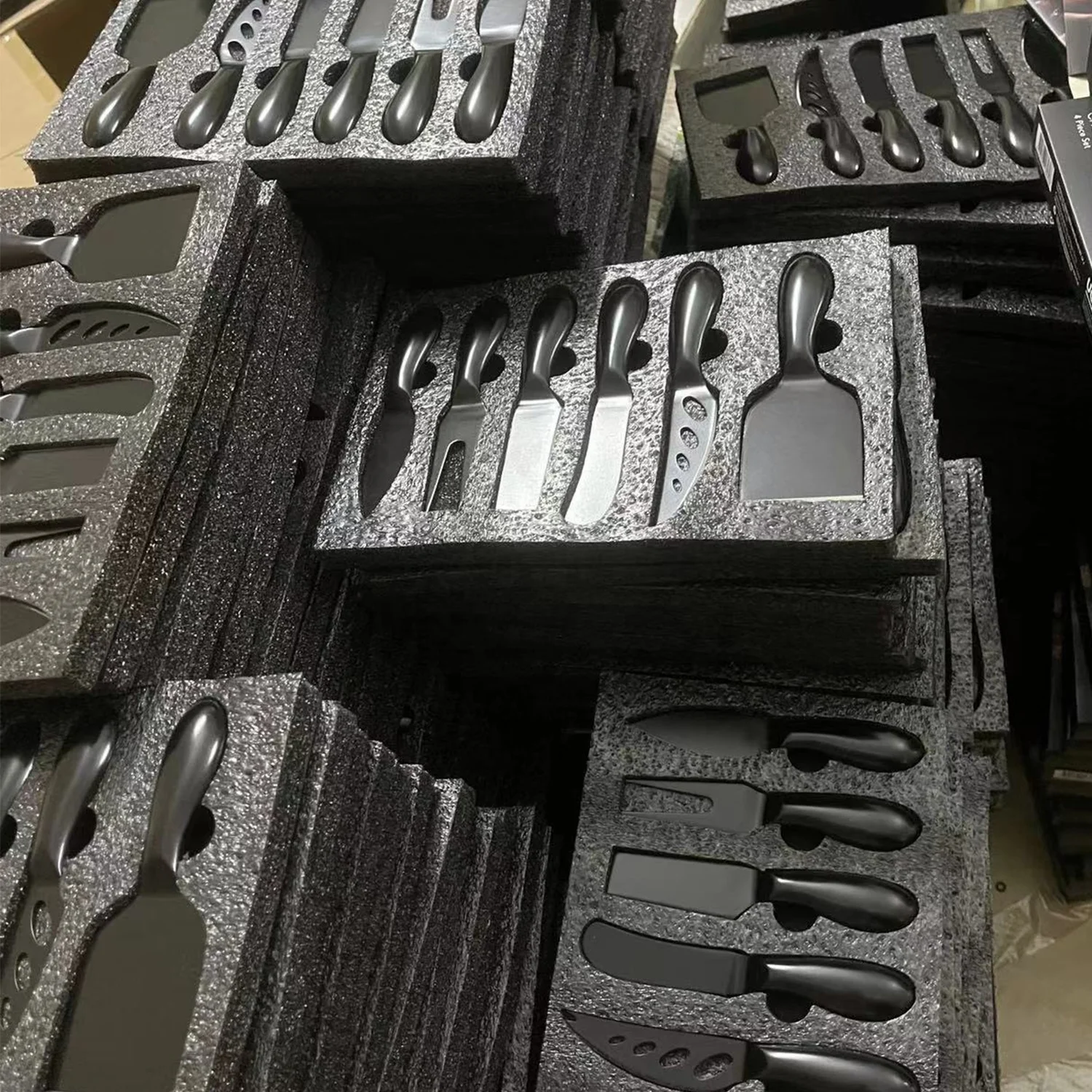 Breakfast Butter Knife Slicer Sandwich Spreader Cheese Cutters Collection Stainless Steel Black Cheese Knife Set