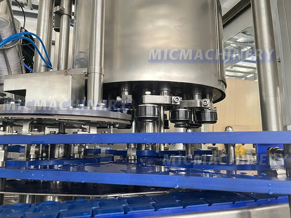 Automatic energy red bull soft drinks can filling beverage canning machine