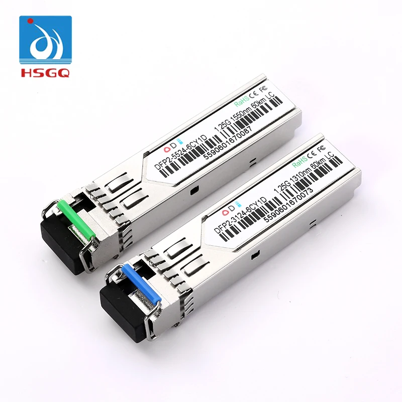 HSGQ OEM/ODM 1,25 г SFP DFP 60 км оптический модуль