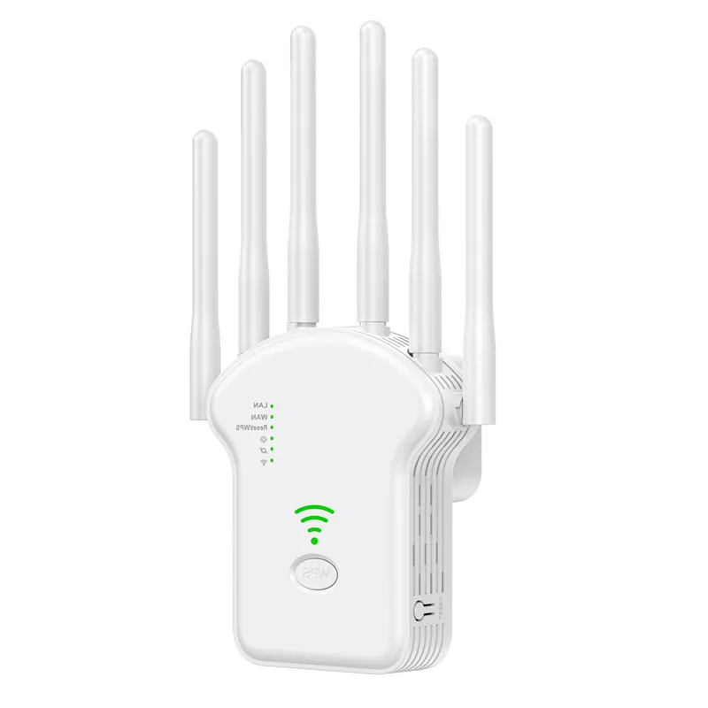 Original Manufacturer 1200Mbps Long Range Wifi Extender Dual Band 6 Antennas Wireless Wifi Repeater 1200