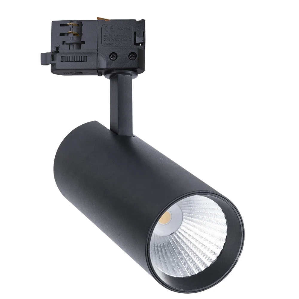 360 rail system led track lighting 2700k 3000k 5000k focus adjustable led track light 30w for retail showroom