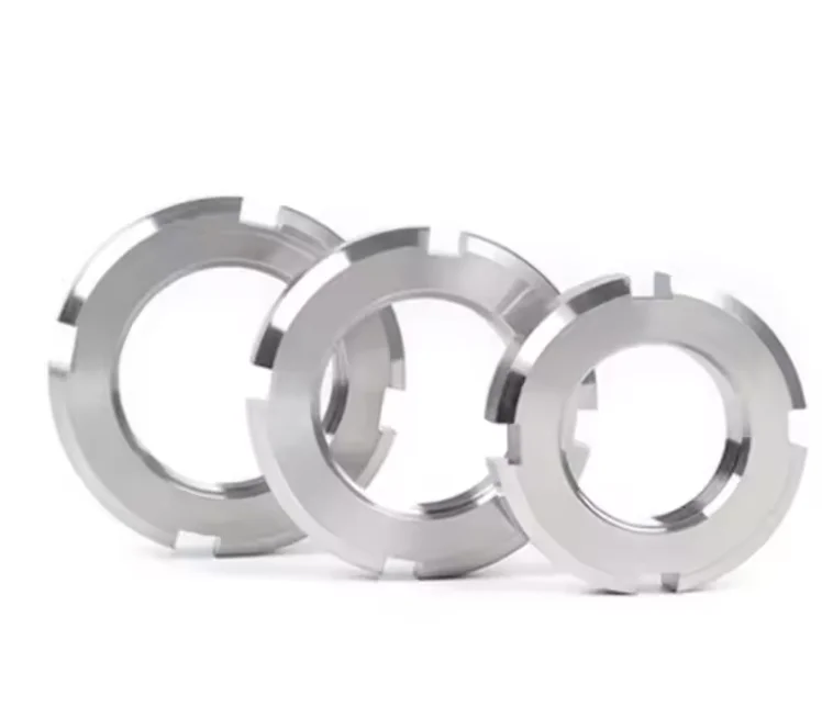DIN 1804 Groove Lock Zinc Plated Slotted Round Spanner Passivated Metric Certification Nuts