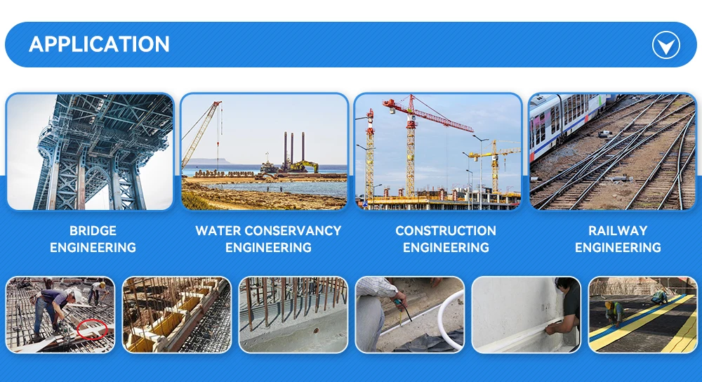 FUFUJING Waterproof Construction Joint PVC Waterstop for Concrete 150MM 200MM 250MM 300MM Internal External Expansion