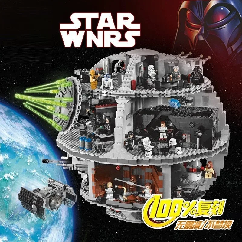 3803+pcs/set 05035 81037 Star Plan Wars The 180009 Death Star Building Block Bricks Toys Kid Toy Christmas Gift
