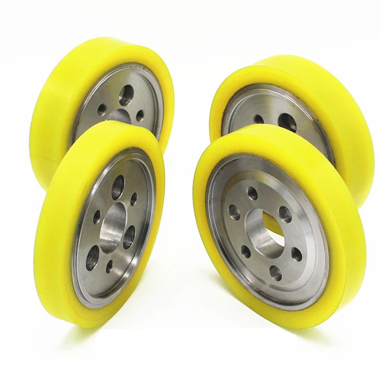 Good quality PU Load Wheels Oil Resistant 30 50 120 mm Polyurethane Rubber Silicone PU Wheel