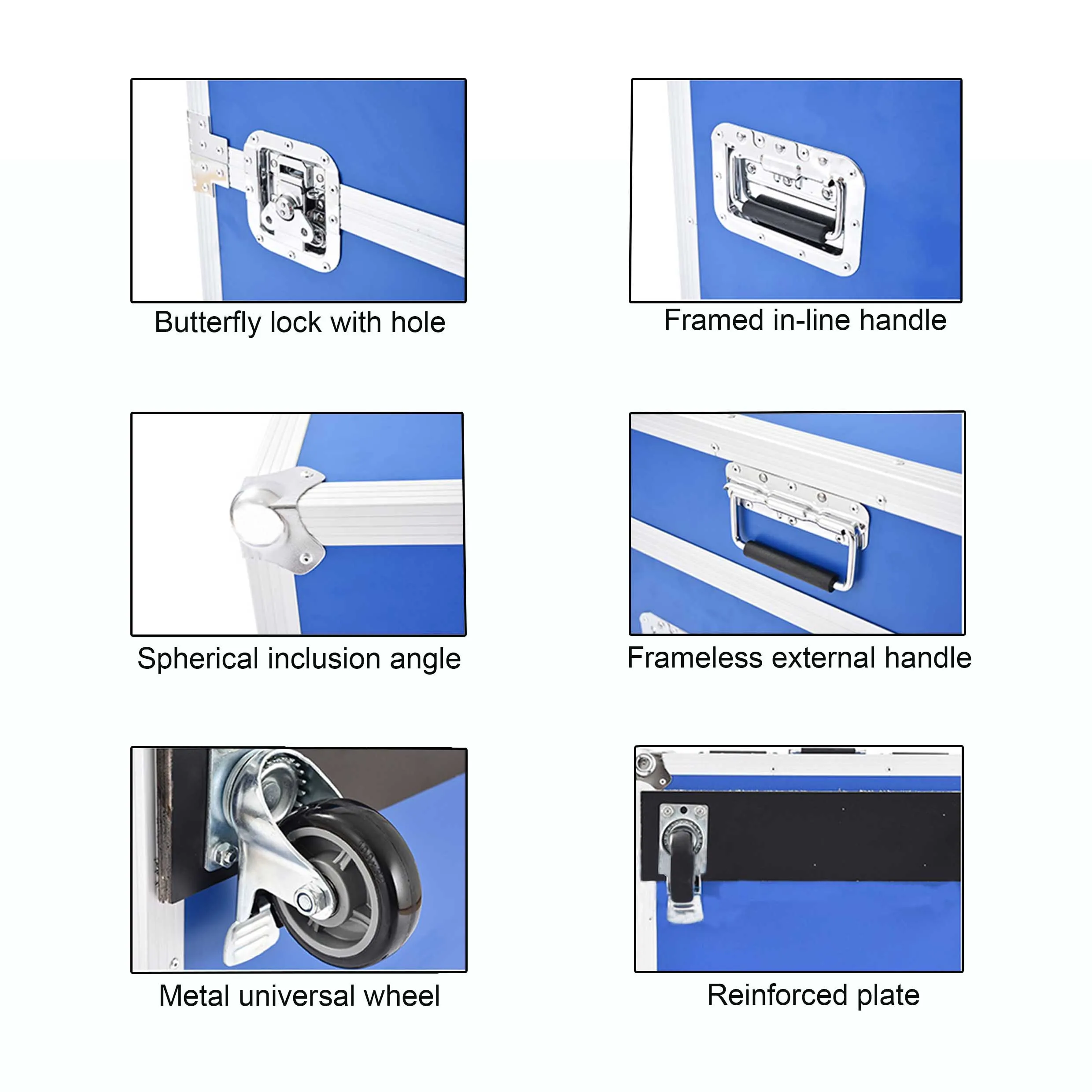 Custom 2U 4U 6U 8U 12U Power Amp Rack Mount Server Case Flight Studio DJ Aluminum Box
