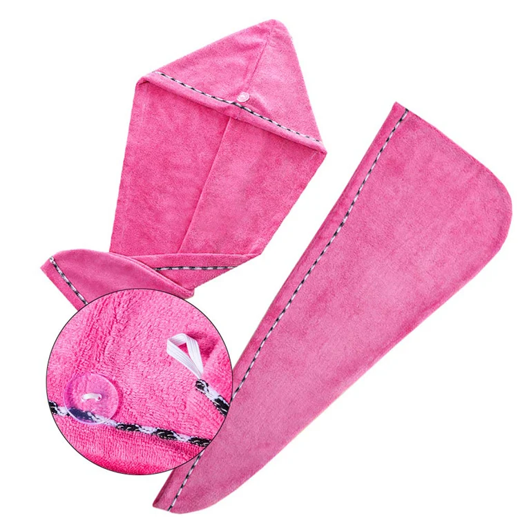 microfiber hair turban towel shower spa head wrap hair turban towel