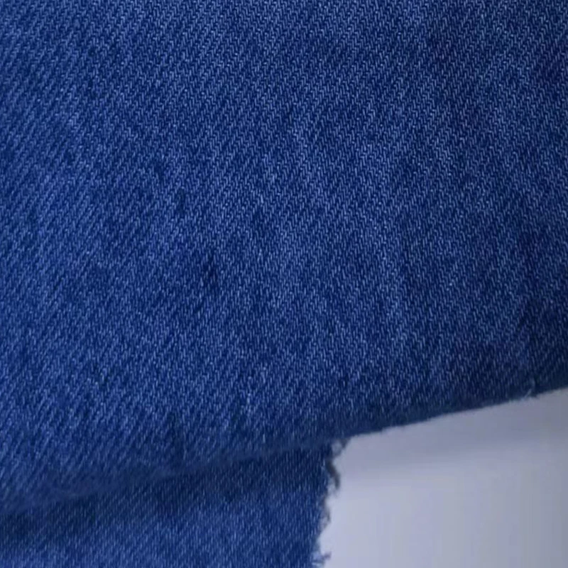 41022-Hot Sale 15% Hemp 85% Cotton Twill Dyed Denim Clothing Material Fashion Washed Hemp Cotton Jeans Fabric