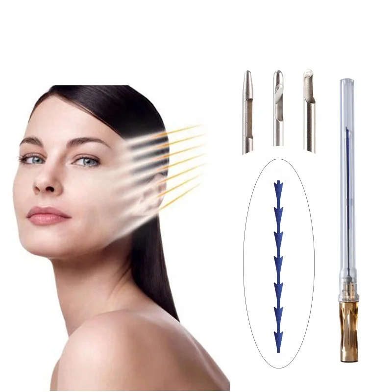 face Sharp pdo thread Cog 4D 23G secret of beauty thread lift pdo 4d cog pdo thread 60MM