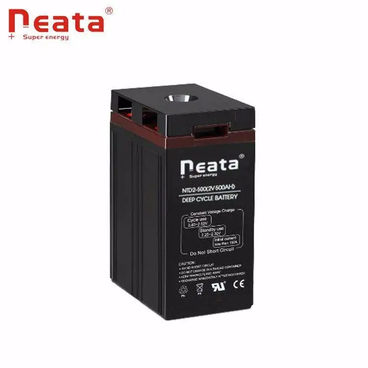 Neata 2V 500ah 1000ah tubular gel battery for solar energy system and telecom
