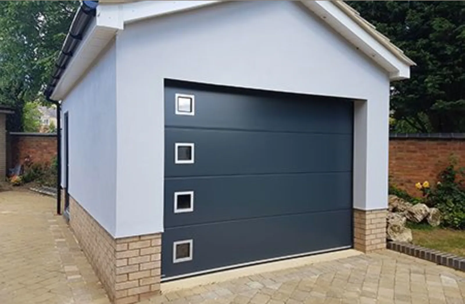 China Manufacturer Residential Automatic Steel Sectional Garage Doors Contemporary Overhead Garage Doors