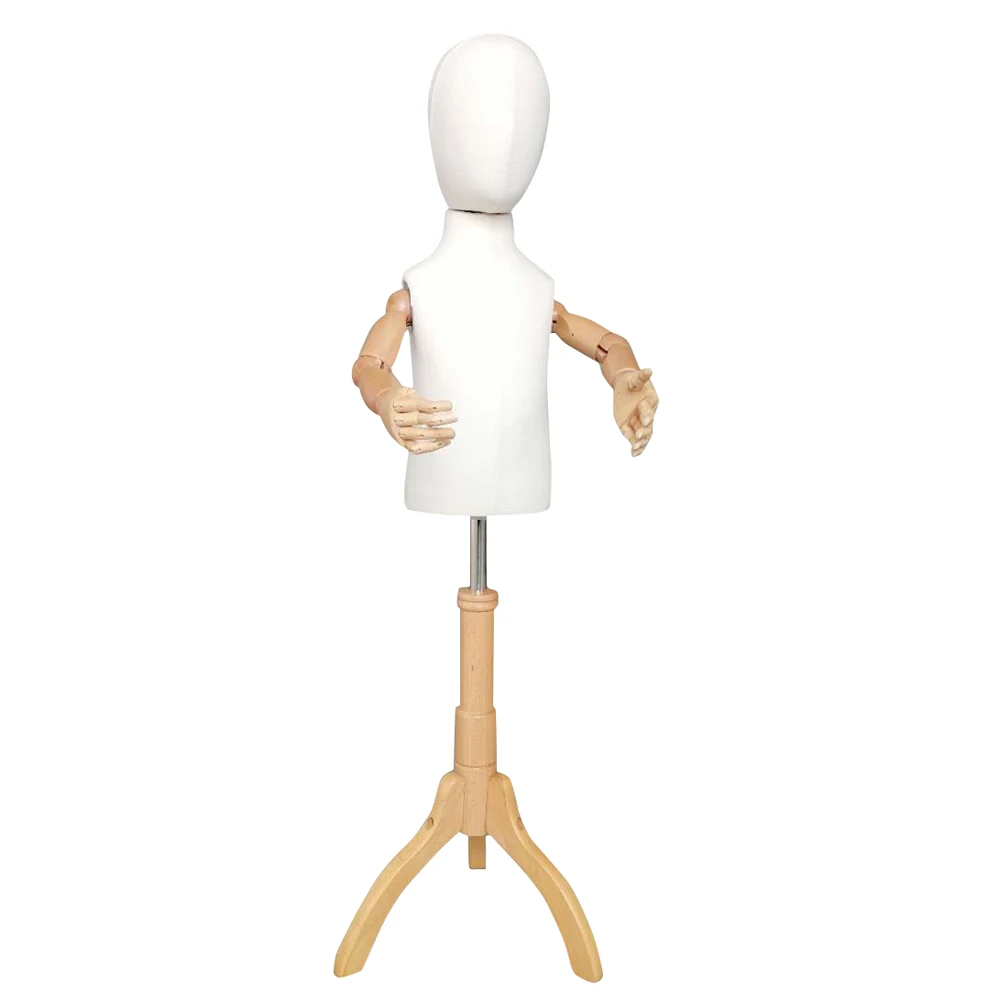 Inspring hot sale custom half body 2 year old kids mannequin with fabric cover for fashion shop