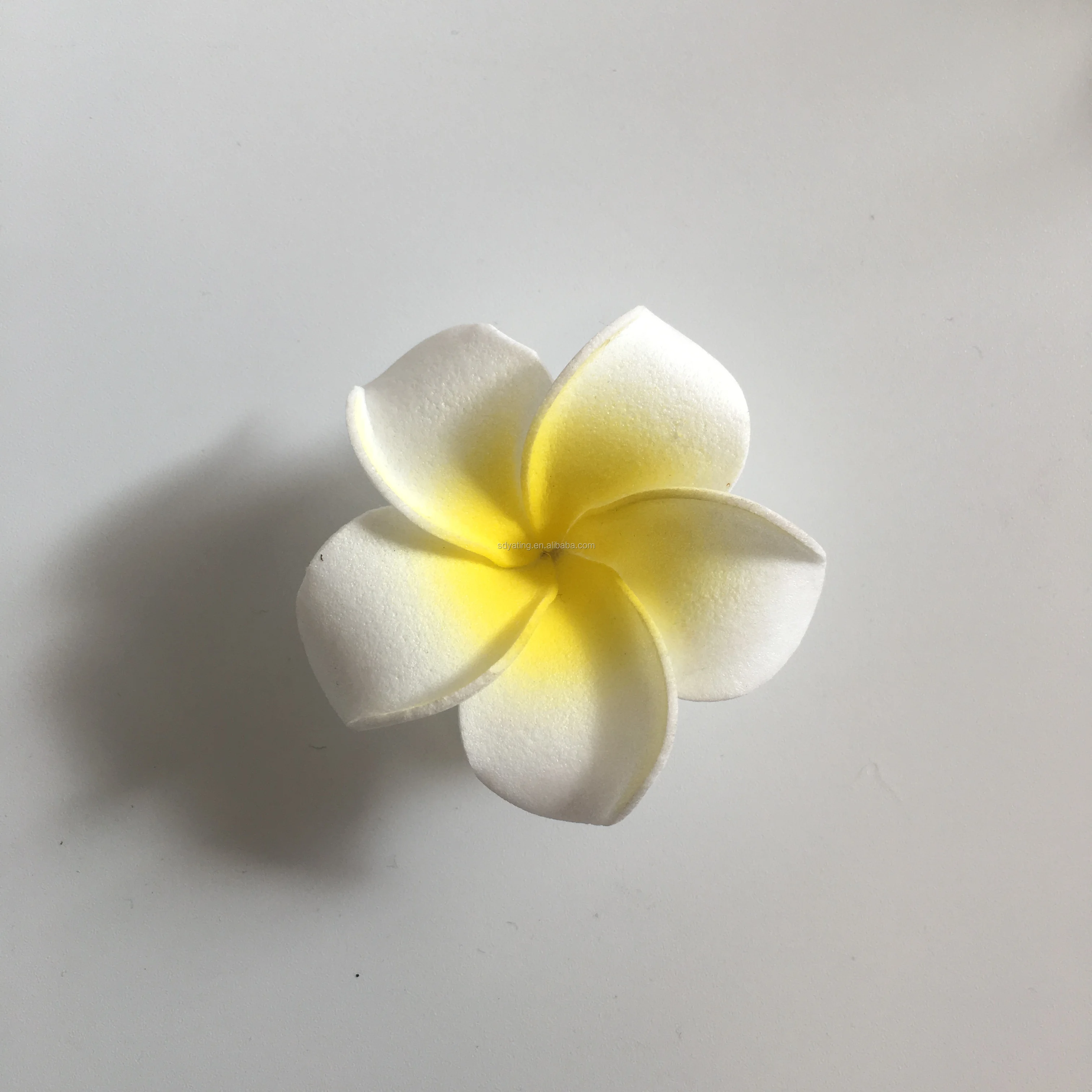 Hawaiian Beach EVA Foam Flower hawaiian plumeria flower hair clip hawaiian ear flower for Hat Decoration