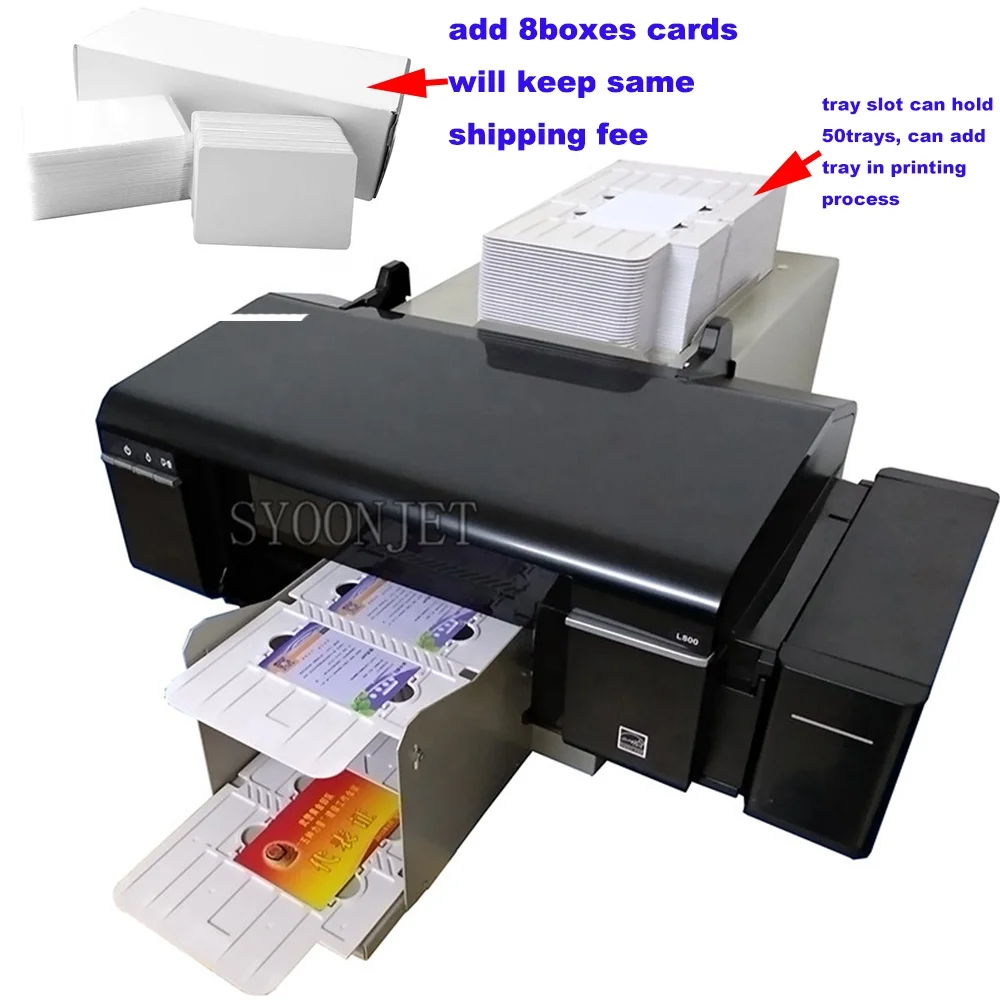 Custom pvc card printing machine for epson T50 L800 printer