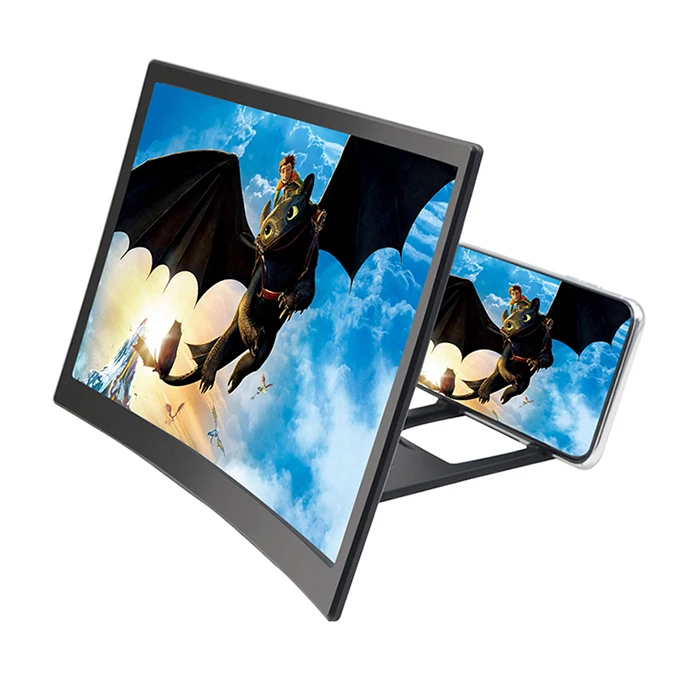 Kingamei2021 12 дюймов складной hd ТВ игровая консоль Настольный мобильный телефон экранная лупа для Увеличенный экран 3D смарт мобильный увеличительное стекло для мобильного телефона