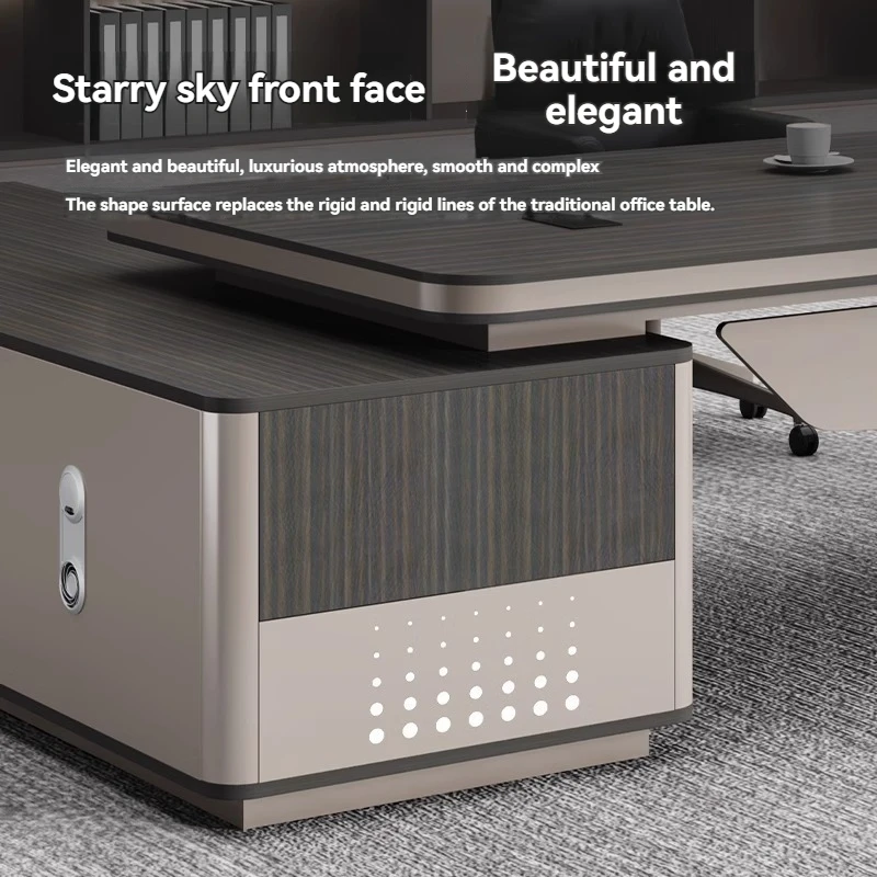 Youtai Factory Direct Modern Luxury Multifunction Executive Office Desk Ceo Boss Office Furniture