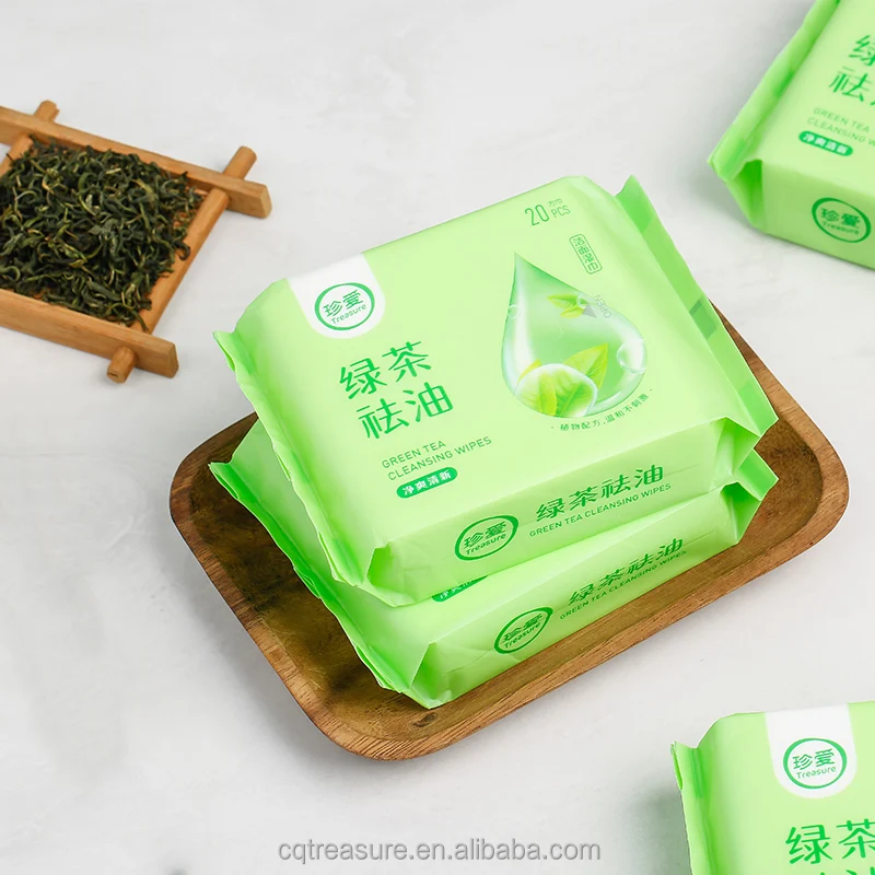 Free Sample RTS B51 Private Label Makeup Remover Wipes 20 Pcs Fresh Wipes Moist Towelette Travel Water Tissue