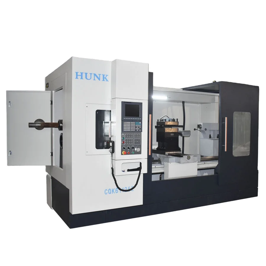 Automatic swiss type cnc lathe machine CK61125 1500mm China bench lathe with electric turret