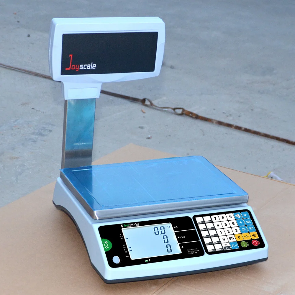 6 15 30 kg lb bascula commercial retail digital printing scale
