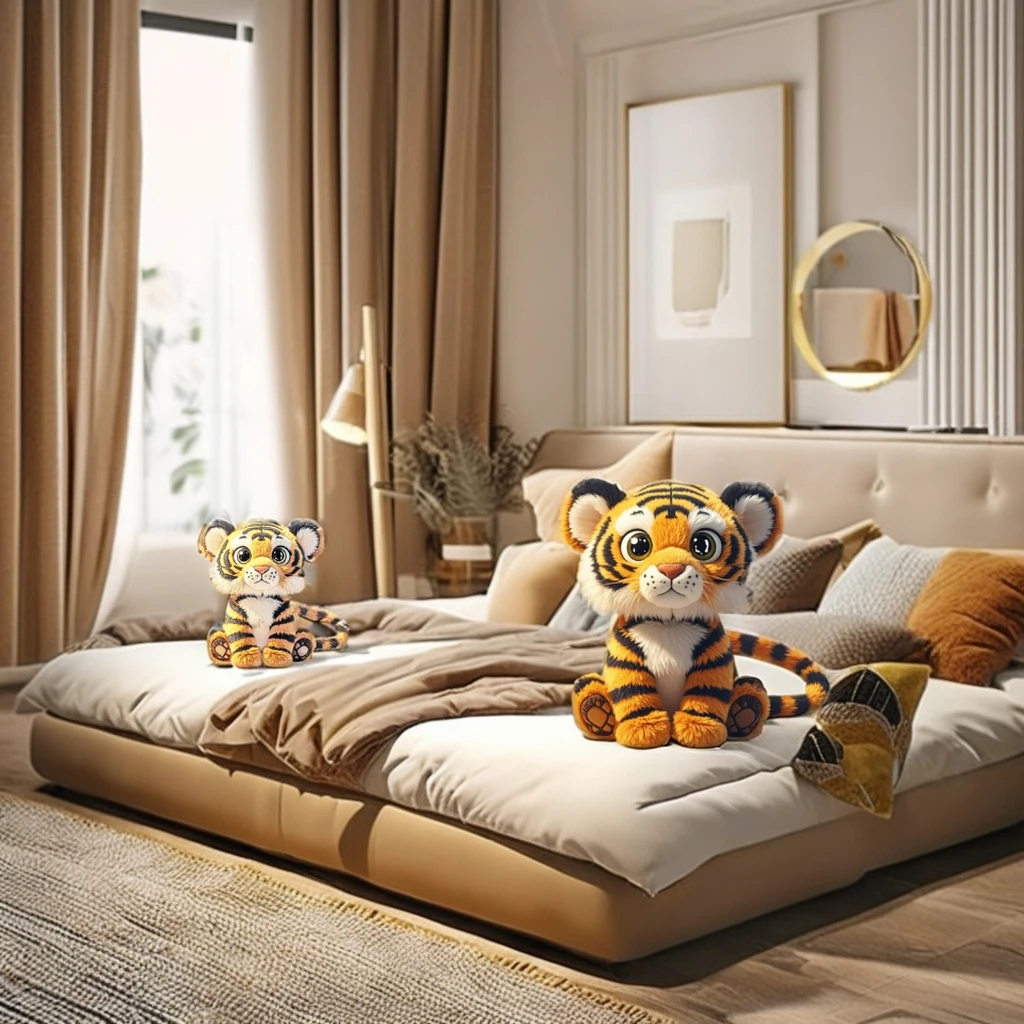 Реалистичная плюшевая игрушка-Тигр на заказ мягкие чучела животных имитация Тигра для детей подарки день рождения сделанные из хлопка с наполнением