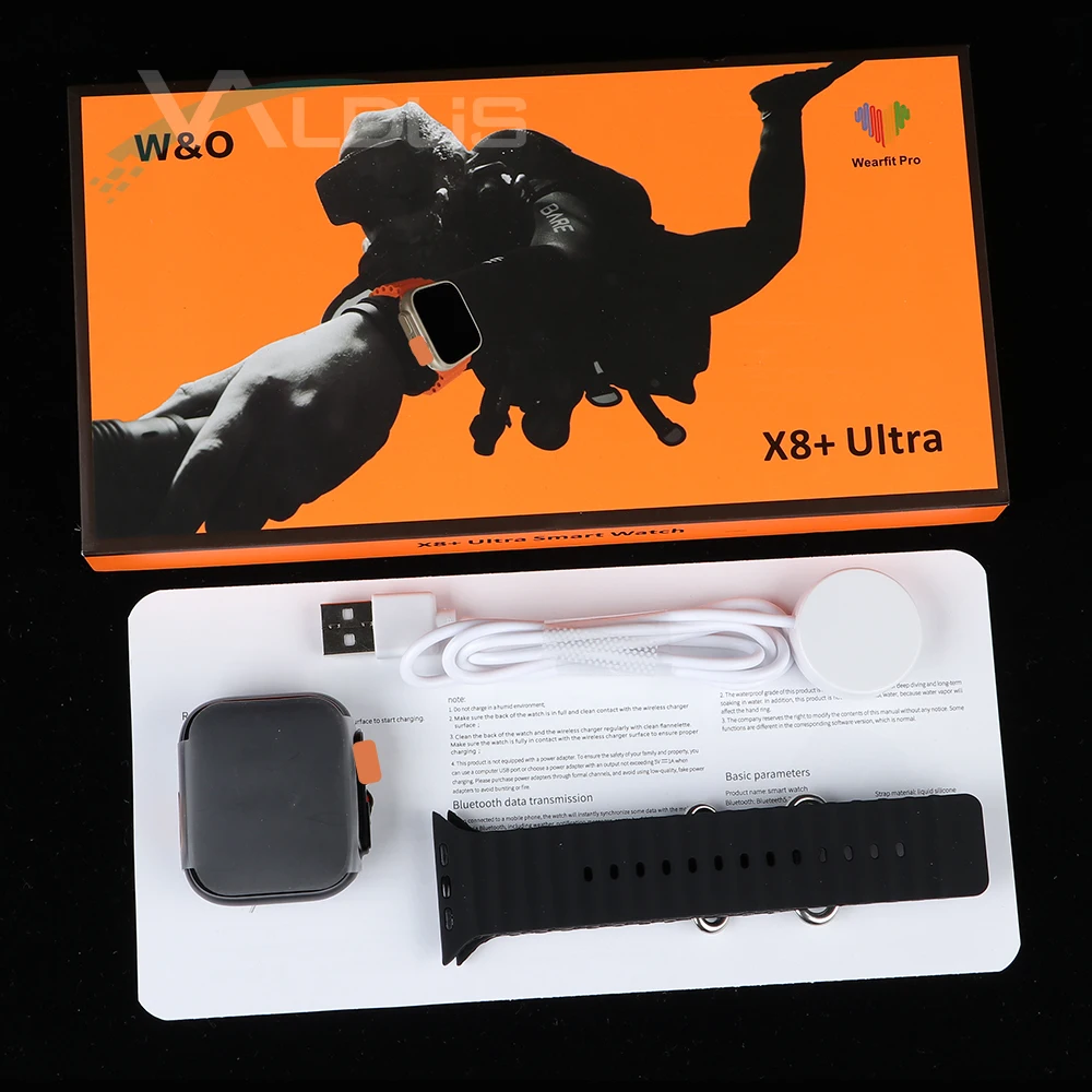 X8+ Ultra Smart Watch 2.08 Inches Screen NFC montre relogio Smartwatch reloj inteligente X8 Ultra Plus 8