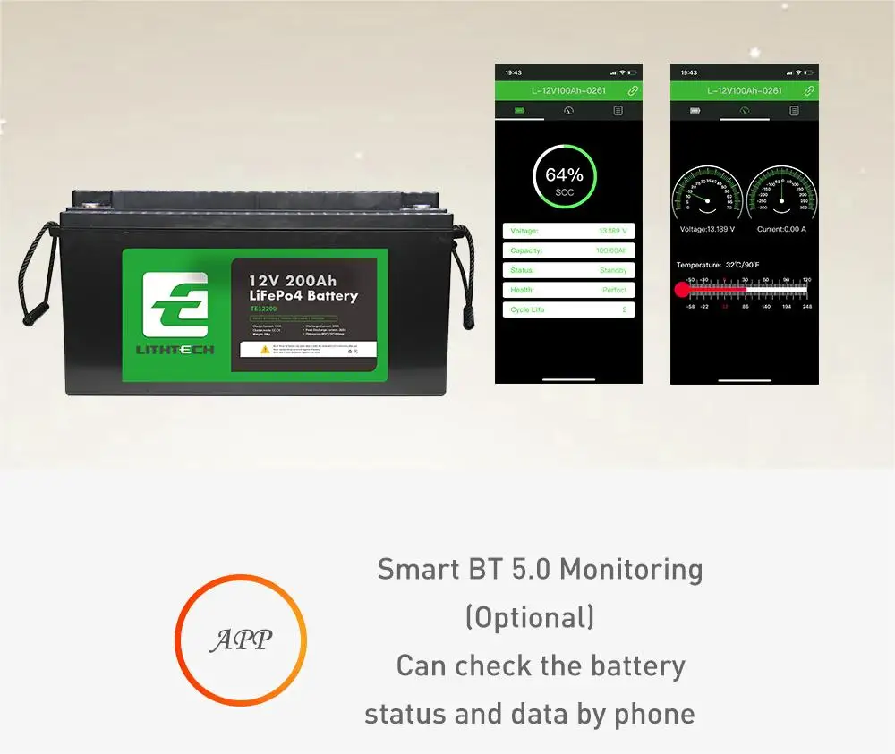 Hot Selling LITHTECH lifepo4 battery 12v 24v 48v 6Ah 10ah 12ah 18ah golf cart batteries power station