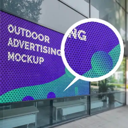 Removable One Way Vision Glass Sticker See Through Window Vinyl Sticker Shop Perforated Window Graphics