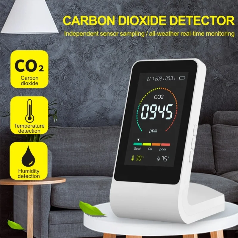 Home use portable gas analyzer Air Quality Monitoring Infrared Sensor Carbon Dioxide Co2 Detector