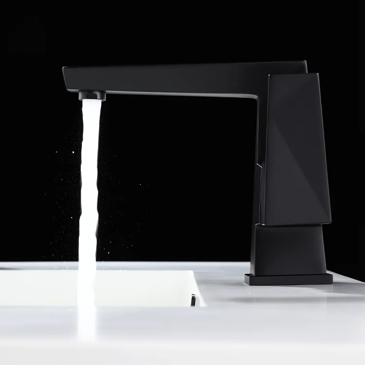 AG Modern Luxury Brass Bath Shower Mixer Taps Sink Water Black Faucet for Hotel Bathroom