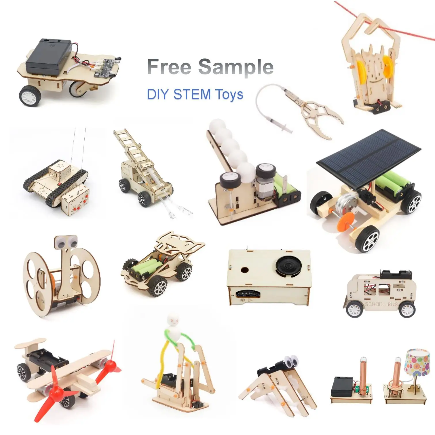 MI Kids Learning Physics Experiments Science Engineering Toys Juguete 2024 3D Wooden Puzzle STEM Education Kit