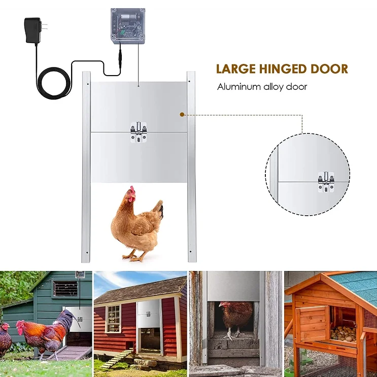 C-x Автоматический Открыватель дверей курятника для фермы или дома, бесплатные запасные части, блок управления 220 В/110 В, 300 х300мм