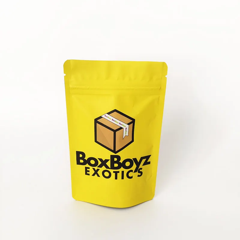 Customized printing plastic packing film roll smell proof coffee tea 0.125oz  medibles packaging bag