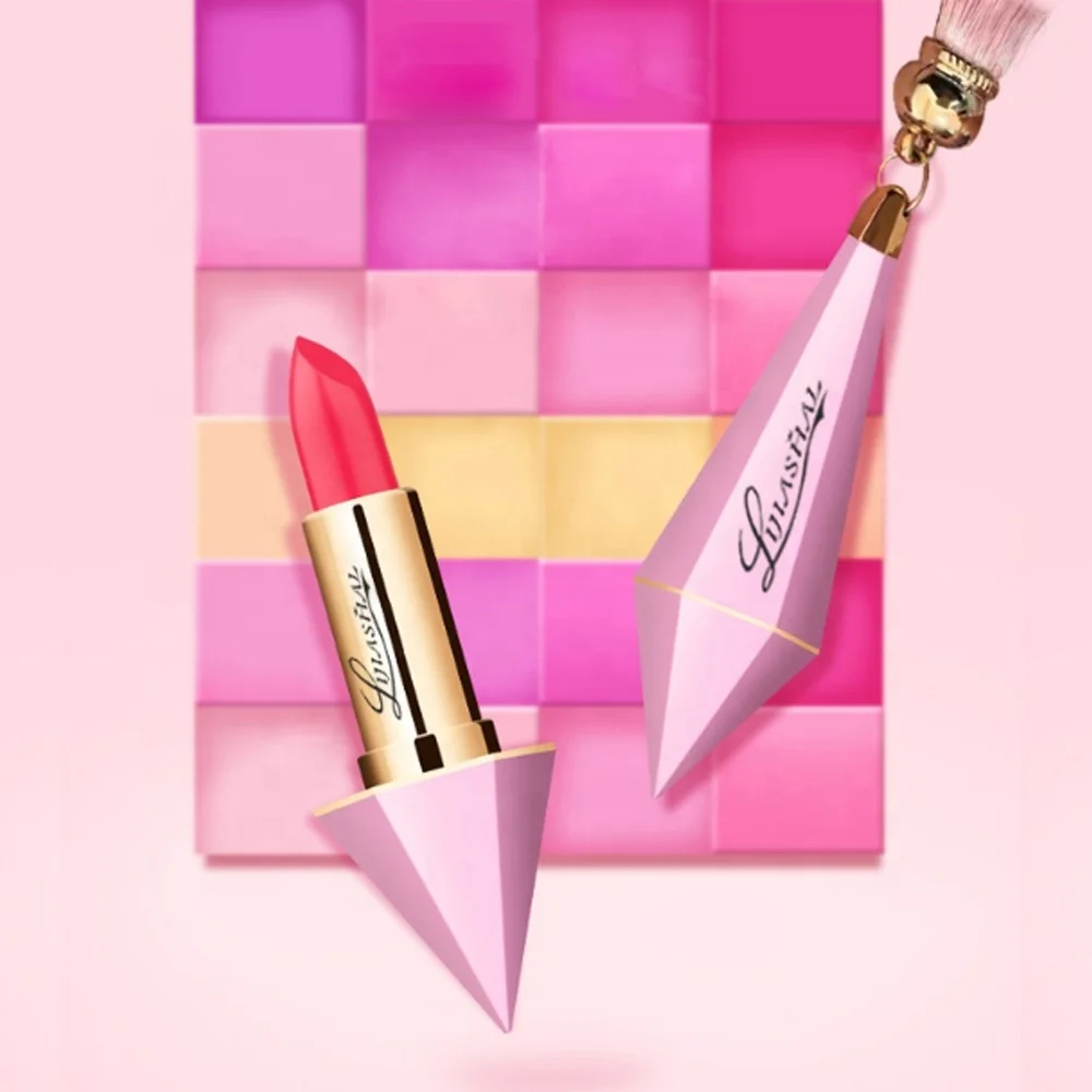 2024 Cosmetics vendors with private customize label lipstick diamond lip stick