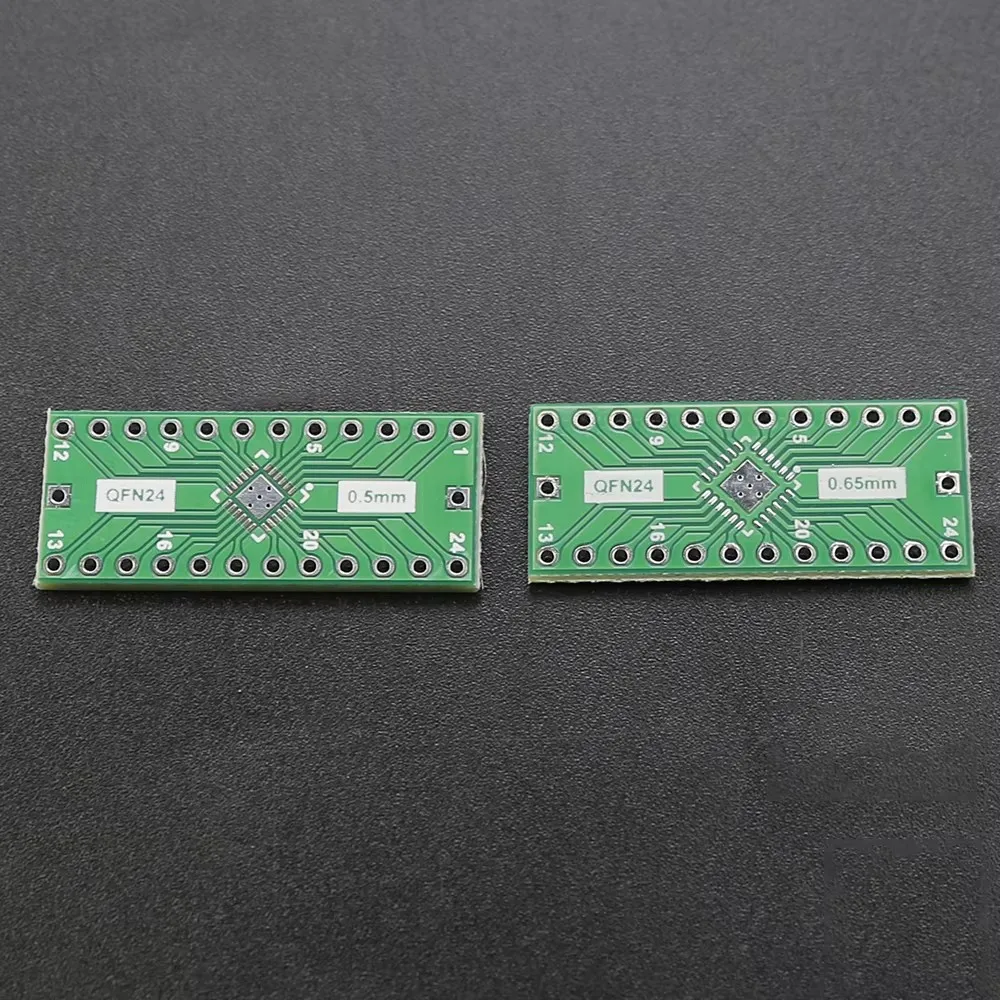 Переходная плата QFN24 адаптер печатная SMD DIP24 DIP Pin IC Test Plate 0 5 мм 65 2 54 Разъем преобразователя шага