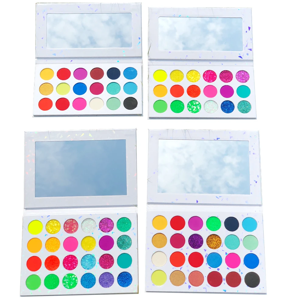 
Wholesale 18 Color High Pigment Eyeshadow Palette Cosmetics Private Label Matte Glitter Makeup Costom Eye Shadow 
