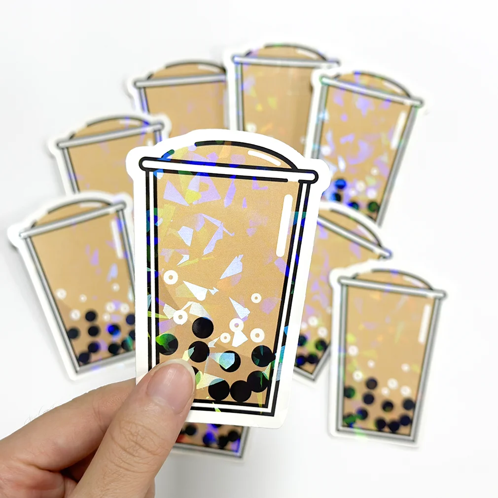 Custom Die-Cut Self-Adhesive Waterproof Vinyl Sticker Kiss-Cut Mark Packaging Label for Products