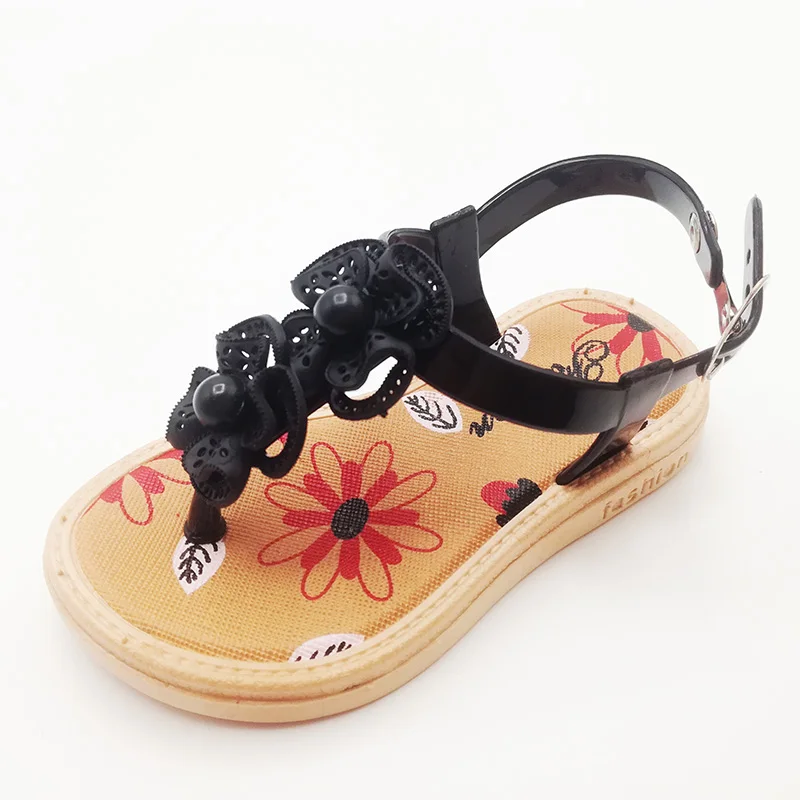 
The latest popular decorations Platform Comfortable little kids flower baby girl summer sandals 