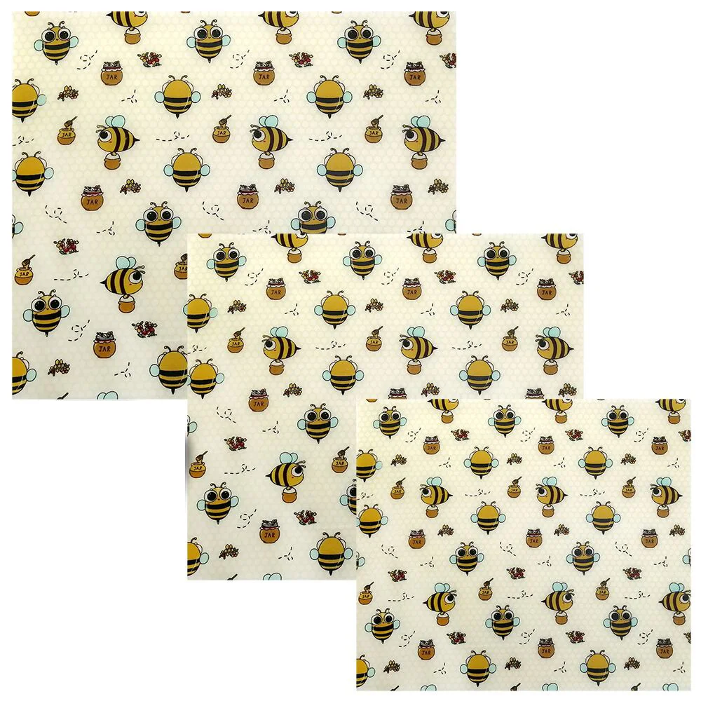 Экологически чистый, многоразовый, моющийся, биоразлагаемый, органический, пчелиный воск, пищевой набор