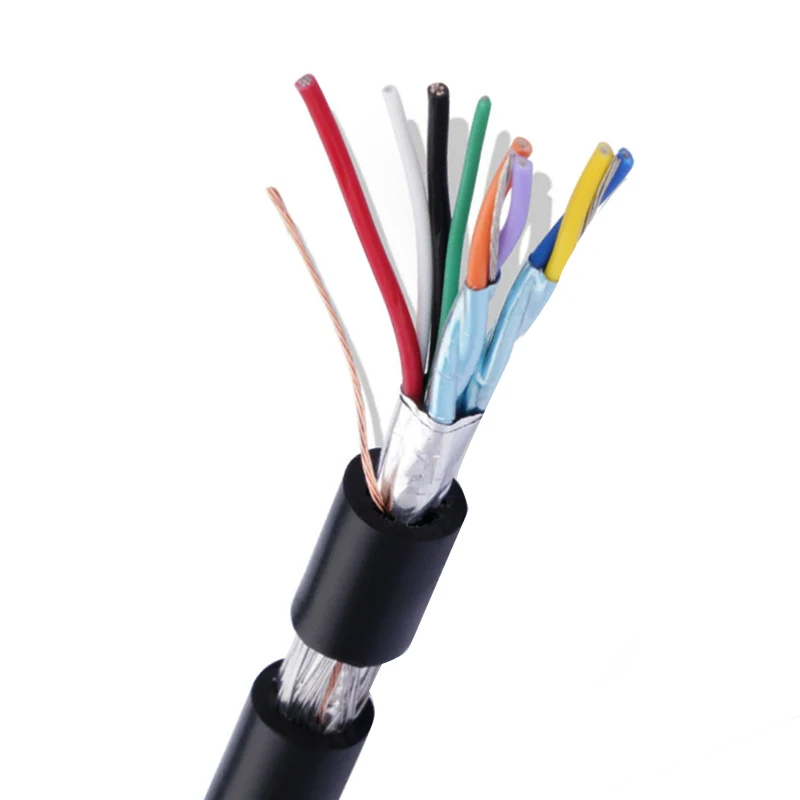 UL20276 28AWG 30AWG Multi-Core Signal Cable Oil Resistant Flexible Shielded Cable