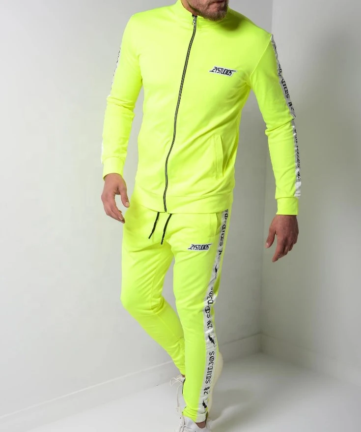 wholesale track suit clothing manufacturers overseas plain custom men sweatsuit set