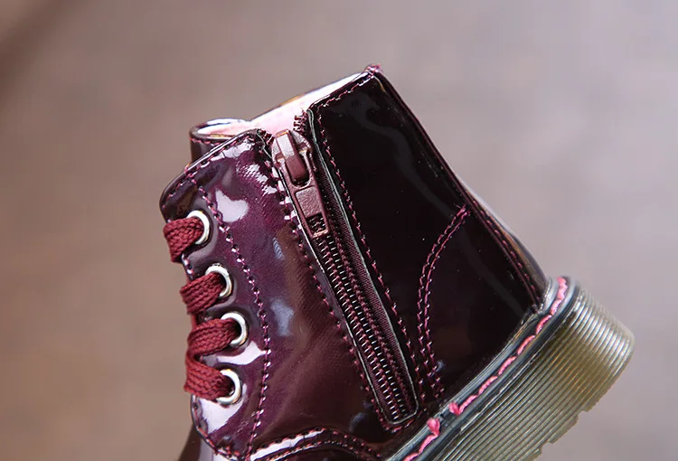 Lace up kids bright boots wholesale toddler boots fall and winter