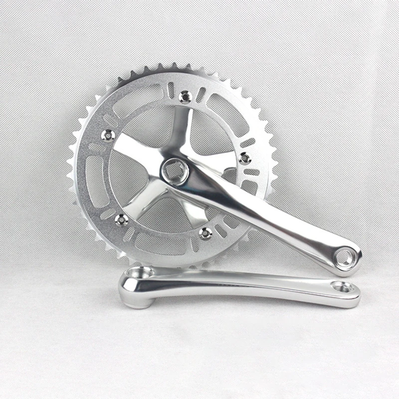 Wholesale track bike crankset 46T bicycle crank freewheel single speed road bike crank fixe Cassetes