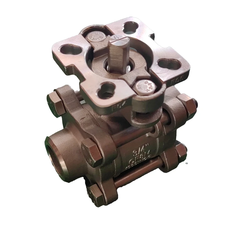 Cf8 1000wog (4 0 МПа) стыковая сварка Asme B16.25 прецизионное литье из нержавеющей стали трехкомпонентный шаровой клапан для стыковой сварки