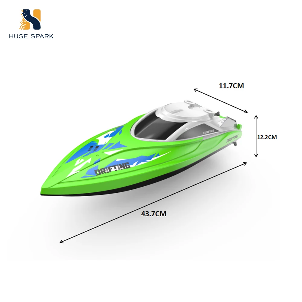 USA Qualified Amazon Best Sale 180 Degree Flip Water-cooling 28km/h High Speed 2.4G RC Motor Boat