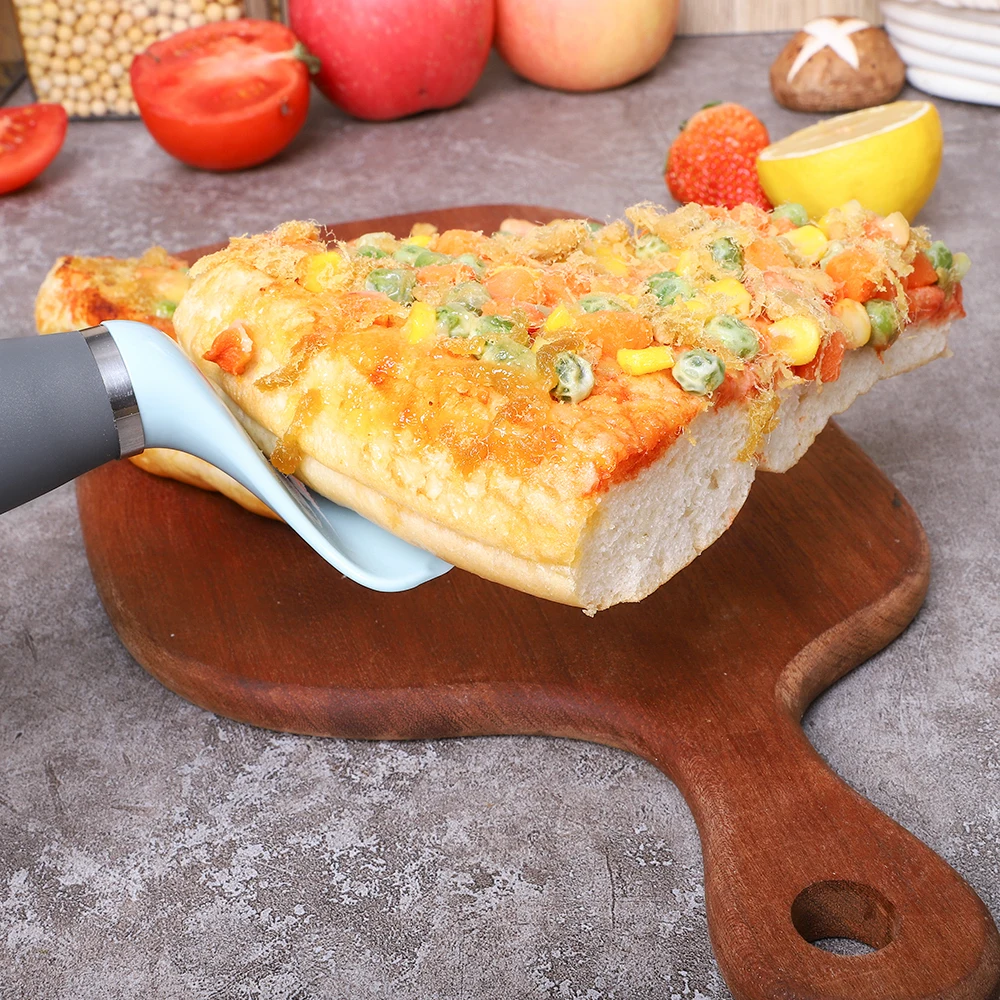 Promotional Best Seller Plastic 2in1 Customised Long Handle Pizza Cutter Hardware Non-electric