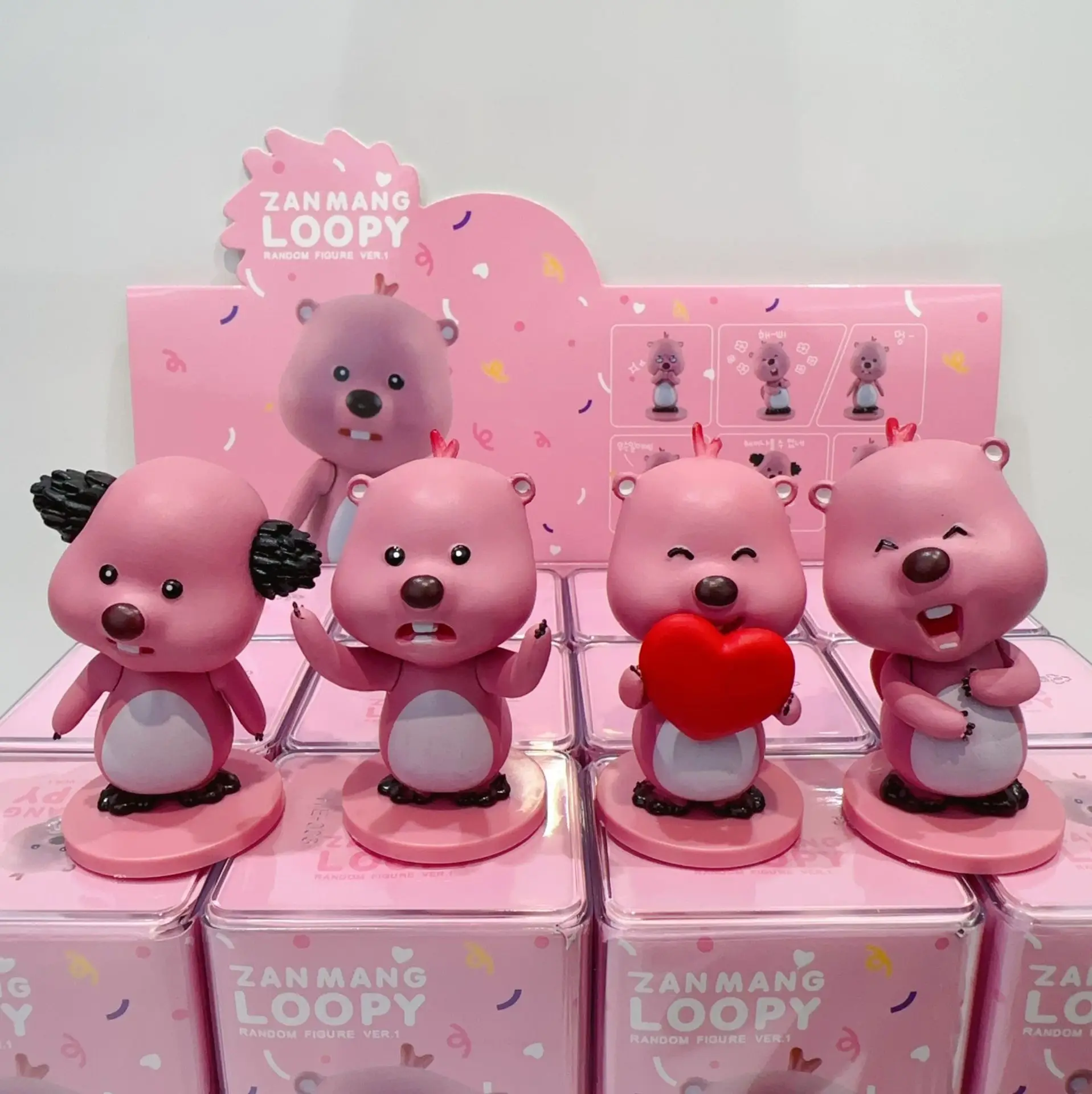 LINDA Little Beaver Doll Blind Box Doll Jewelry Cute Ruby Ring Blind Guess Box Doll Gift Tabletop Jewelry