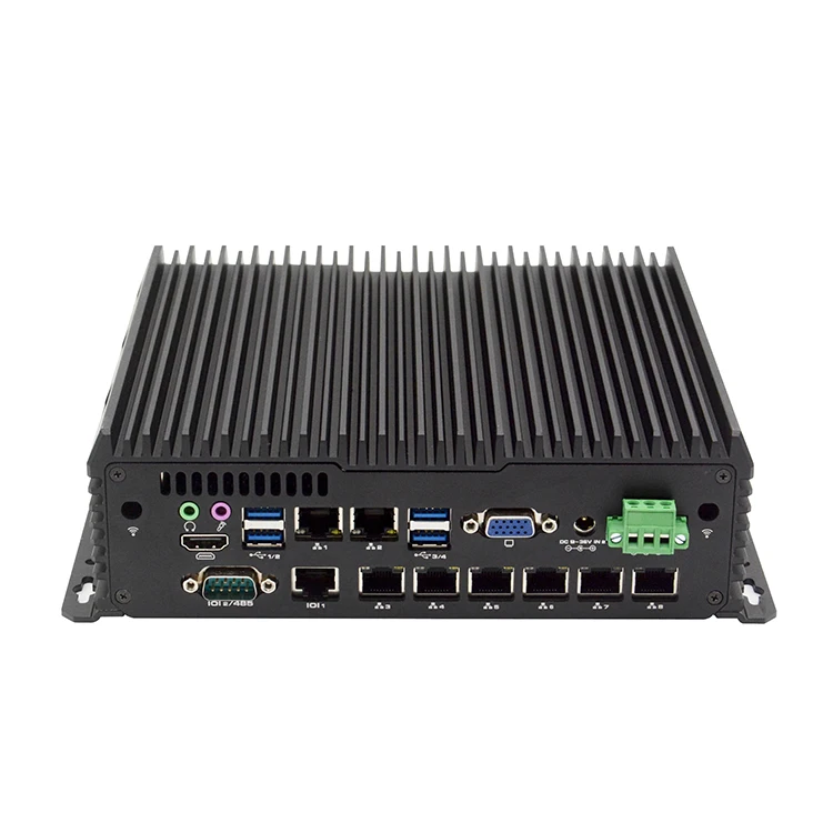 Mini Pc Without Fanles Aluminium Alloy  i7 4650U 2 Network Card RJ45 LAN 6 RS232 RS422 RS485  Industrial Pc Box  Host