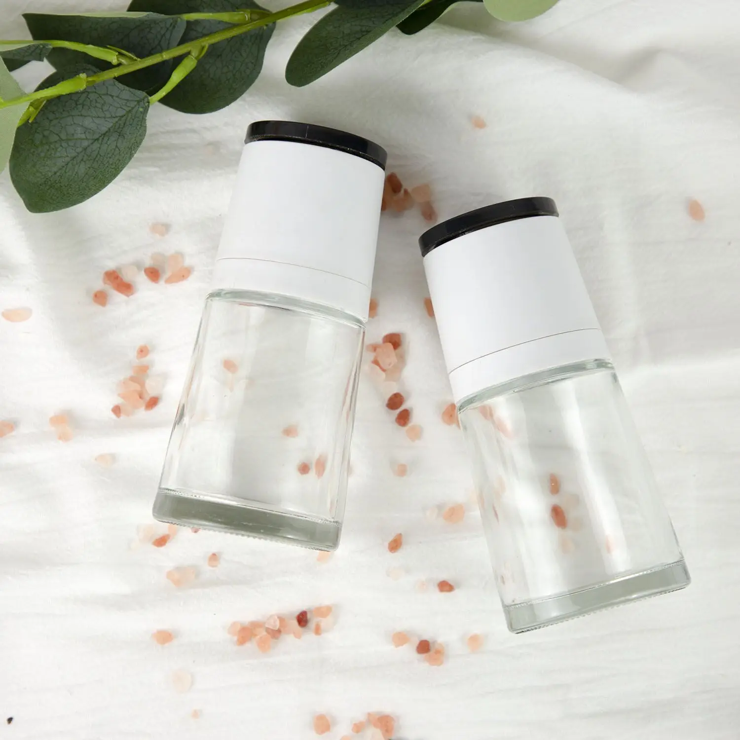 Best selling adjustable stainless steel sea salt grinder Salt Pepper Shaker Set