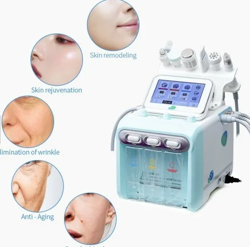 2022 hot sell  Hydro Facials  High Power 6 In 1 H2O2 Hydra Aqua Peel Small Bubble Facial Machine